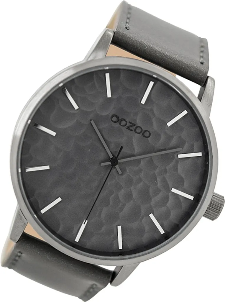Montre Oozoo Timepieces C9440 Homme en Cuir Gris - Bracelet Quartz UOC9440