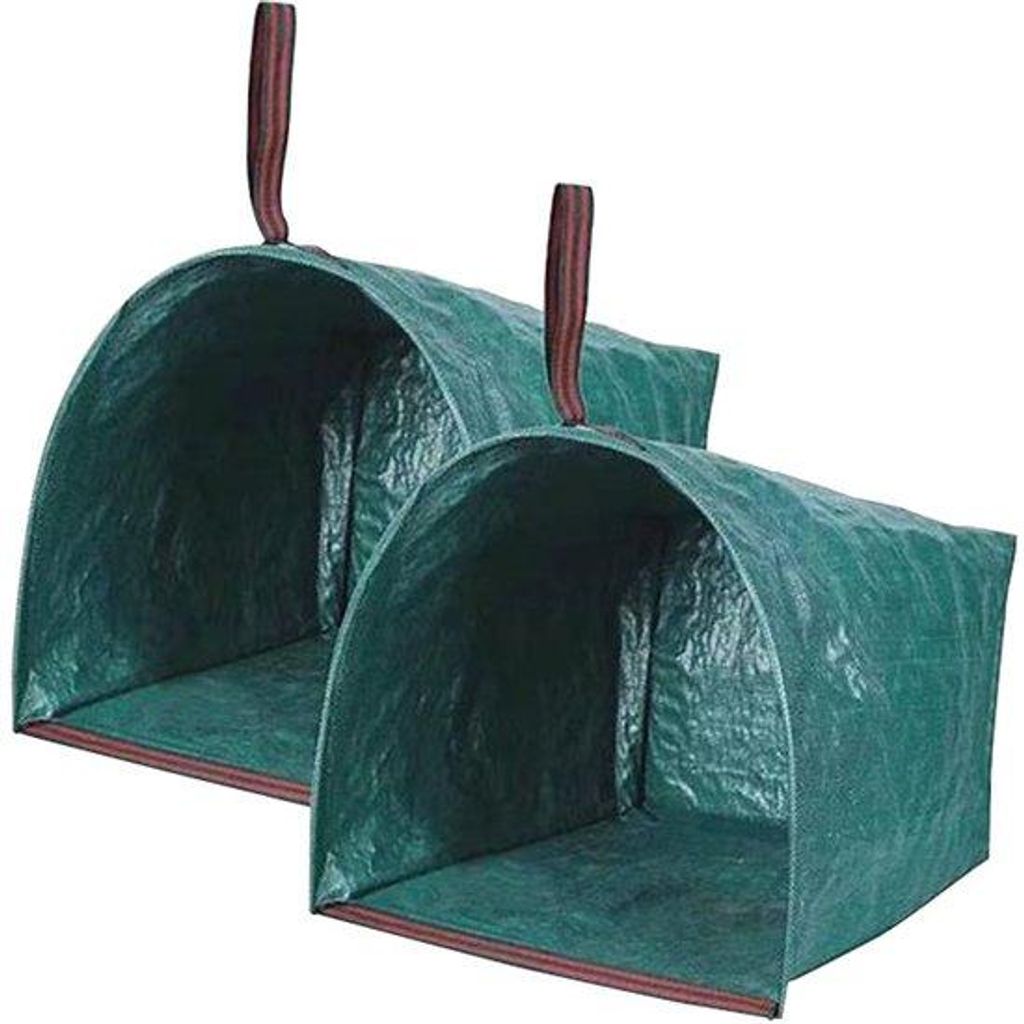 270 Liter Opvouwbare Container-Set, 2 Stück, mit großem Öffnung für Staubsauger und Blik, inkl. Gartenhandschuhe