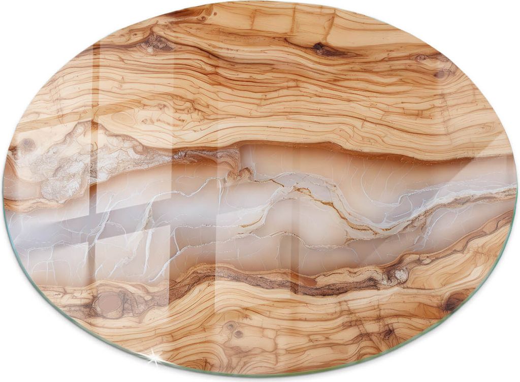 Naturholz mit Harz– Küchenarbeitsplatte – Glasplatte Küche – Glasarbeitsplatte – Küchenplatte Glas – Arbeitsfläche Glas – Pflegelei...
