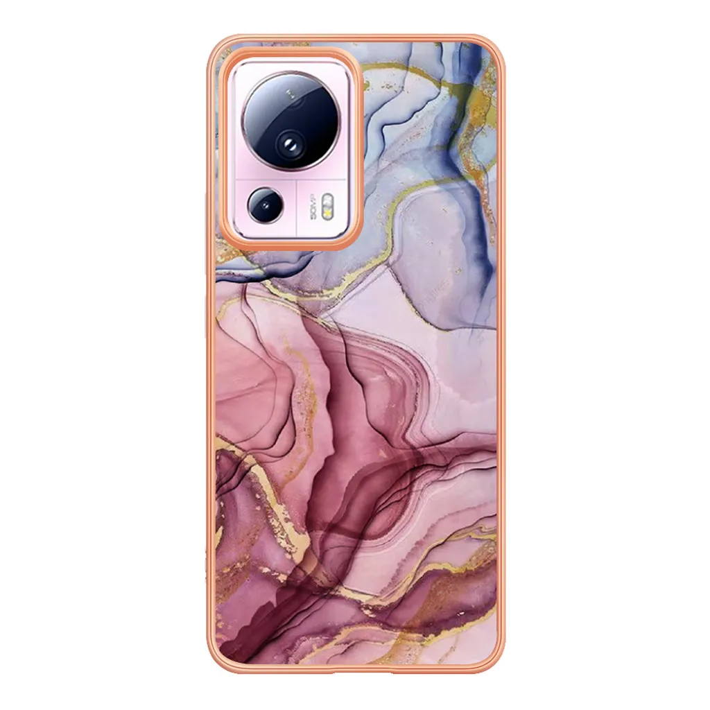 Cover Per Xiaomi 13 SEAHAI – Custodia Sottile In TPU Effetto Gradiente Rosa/Oro – Morbida E Antiurto - 4