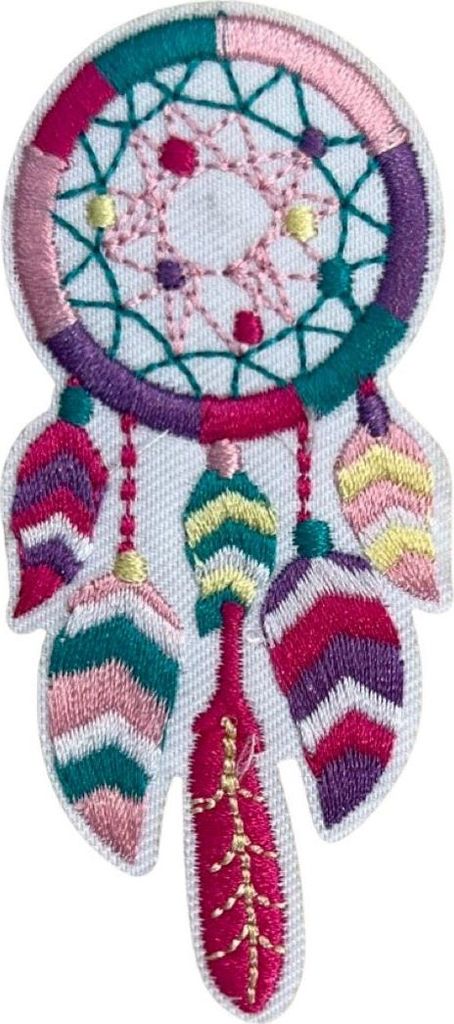 Traumfänger-Emblem-Patch zum Aufbügeln, Pastellfarben
