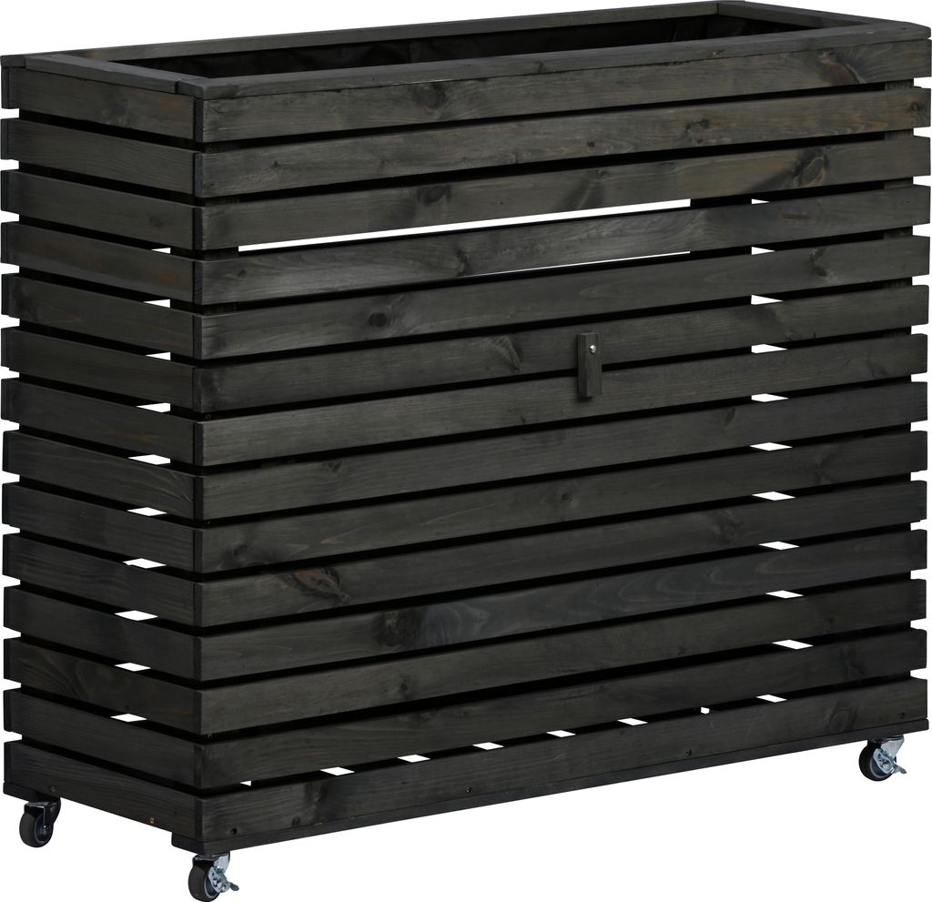 dobar Hochbeet "Rolla" Gr. XL, Anthrazit mit Staufach, Produktbild 3