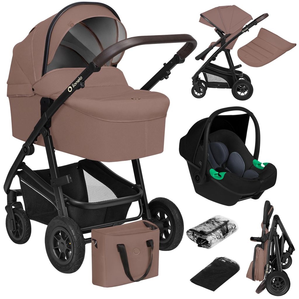 Lionelo Bianka 3in1 Kinderwagen, Autotransporter, Autositz, Produktbild 