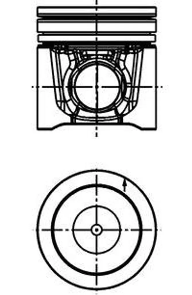 Piston KOLBENSCHMIDT Haute Résistance 40040600 OE 3135M141 pour Touran