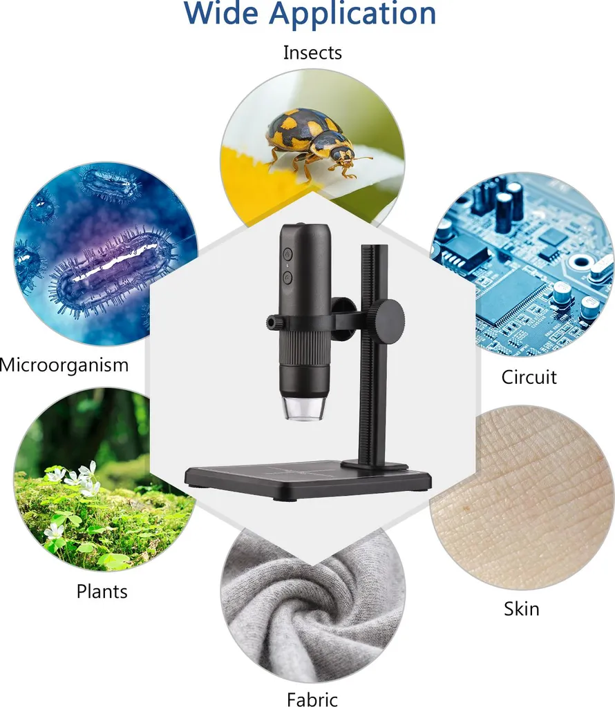 Microscopio WiFi 1000X Ispezione Pelle e Cuoio Capelluto - Beauty Tech