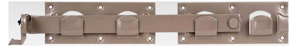DURAVIS Doppeltorüberwurf | perlbeige duplexbeschichtet RAL 1035 | Größe 423 x 70 mm