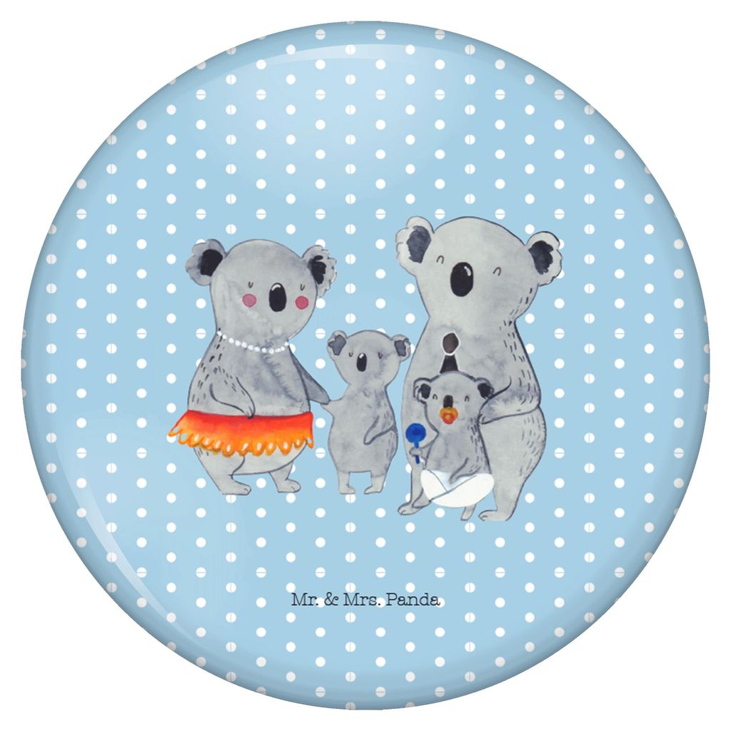 Mr. & Mrs. Panda Pin Koala Familie - Blau Pastell - Geschenk, Plakette, Badge, Family, Mama, Ansteck Button, Kinder, Muttertag, Ansteckschmuck