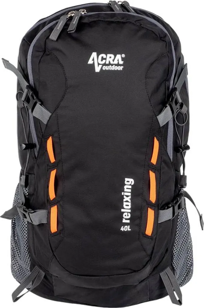 Sac à dos de randonnée 40L Acra Relaxing noir de trekking