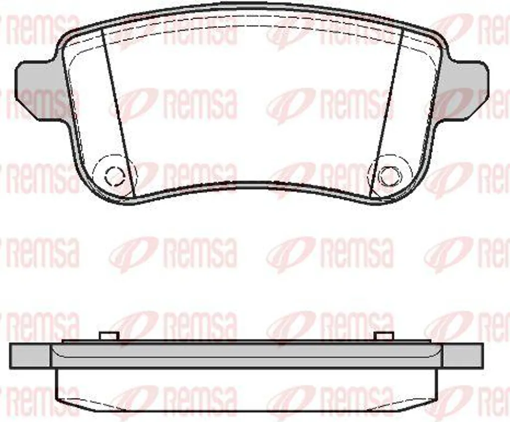 Plaquettes de frein REMSA 1387.10 pour Espace et Megane OE 440603558R