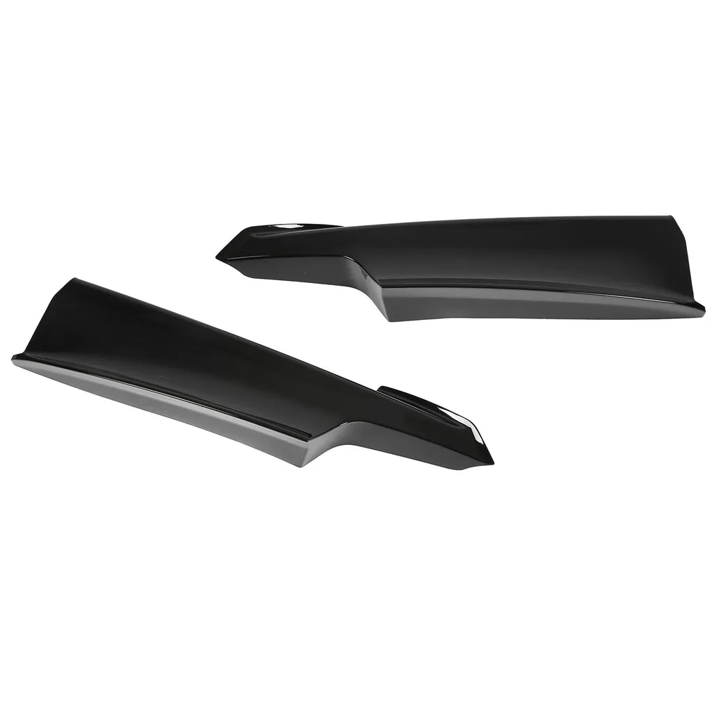 Protection de Lèvre de Pare-Choc Avant en ABS Séparateur d'Angle Noir