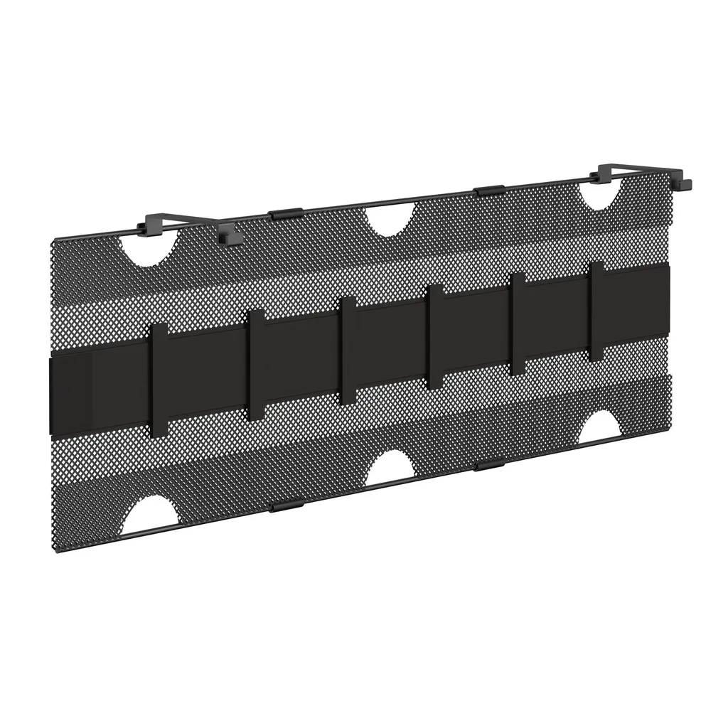 Organisateur de Câbles pour Bureau : Filet Suspendu Noir InLine 30cm