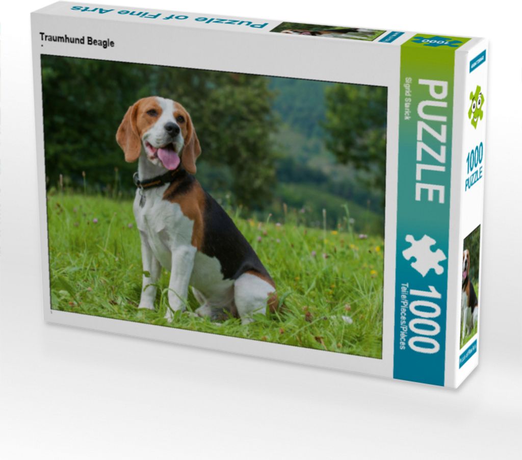 CALVENDO Puzzle Traumhund Beagle | 1000 Teile Lege-Größe 64x48cm Foto-Puzzle für glückliche Stunden