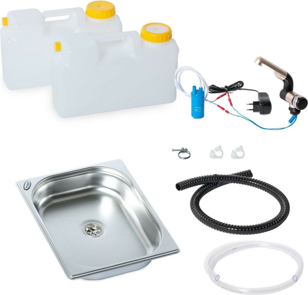 230V Miniküche Campingküche Küchenblock Bausatz Spüle 325x265x65mm T4 T5 T6 Vito