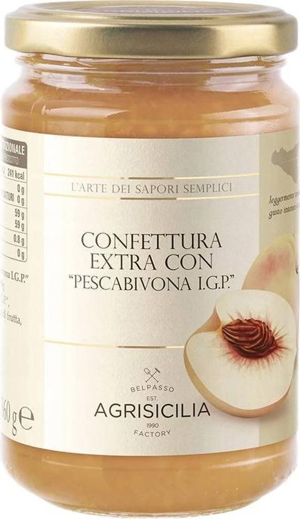 Agrisicilia Confettura Pesca Bivona IGP 360 g italská Obrázek produktu 