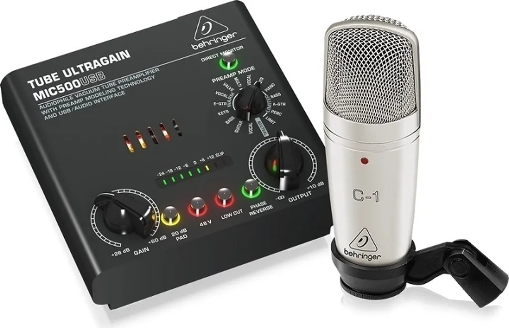 Pack podcast et home studio Behringer Voice Studio avec préampli