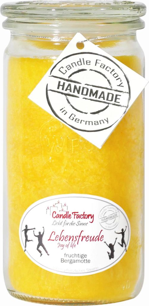 Candle Factory Mini Jumbo Lebensfreude Duftkerze Dekokerze 307176