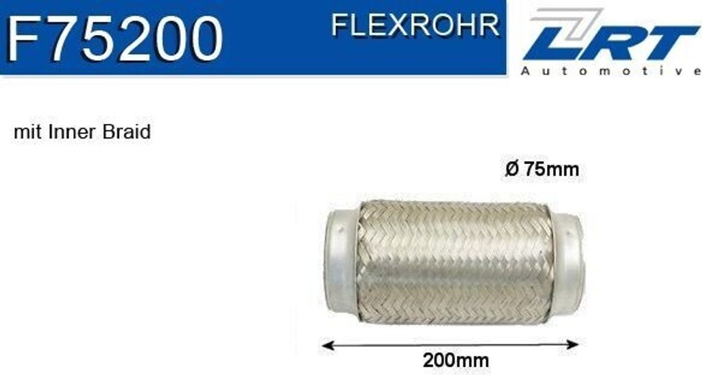 LRT F75200 Flexrohr Abgasanlage Auspuffrohr