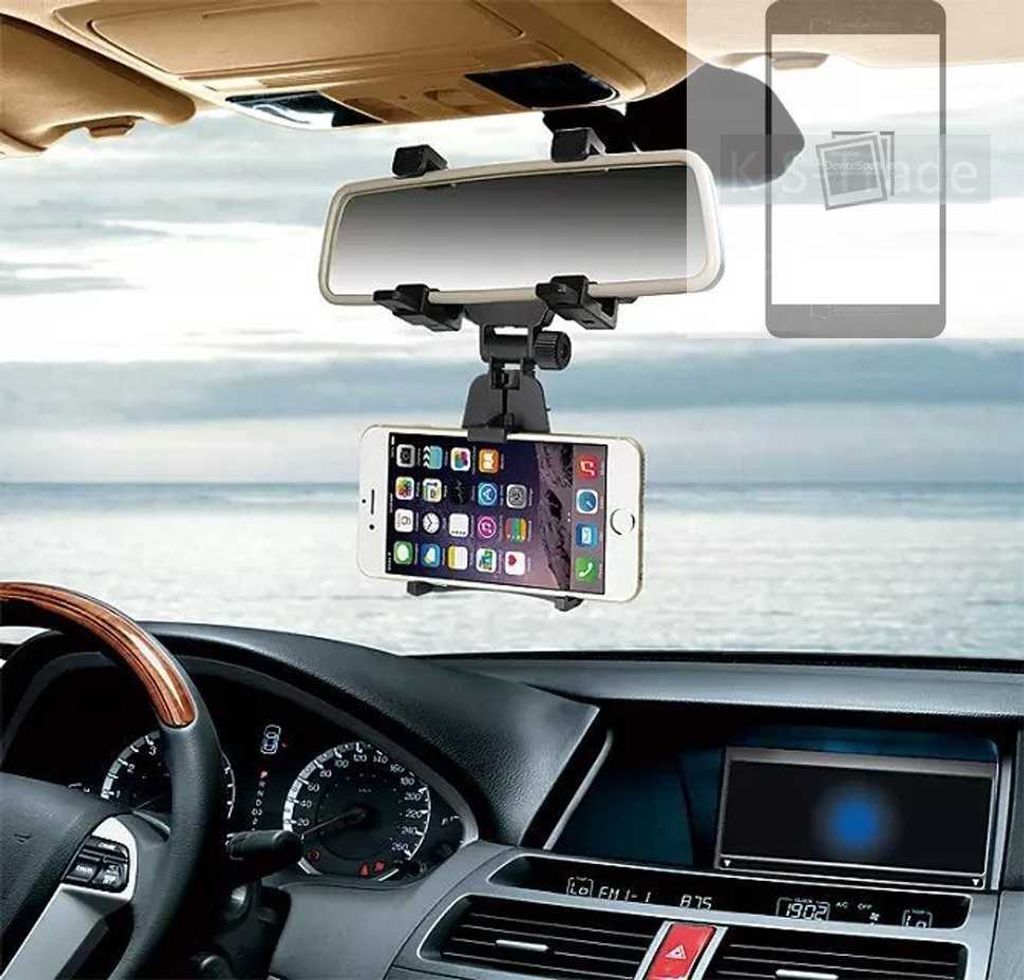K-S-Trade Smartphone Halterung kompatibel mit Samsung Galaxy S22 Rückspiegel Halterung schwarz Auto Halterung KFZ Halter