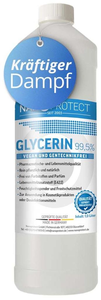 Nanoprotect Glycerin 99,5% | 1 Liter (1,25 kg) | Produktbild 