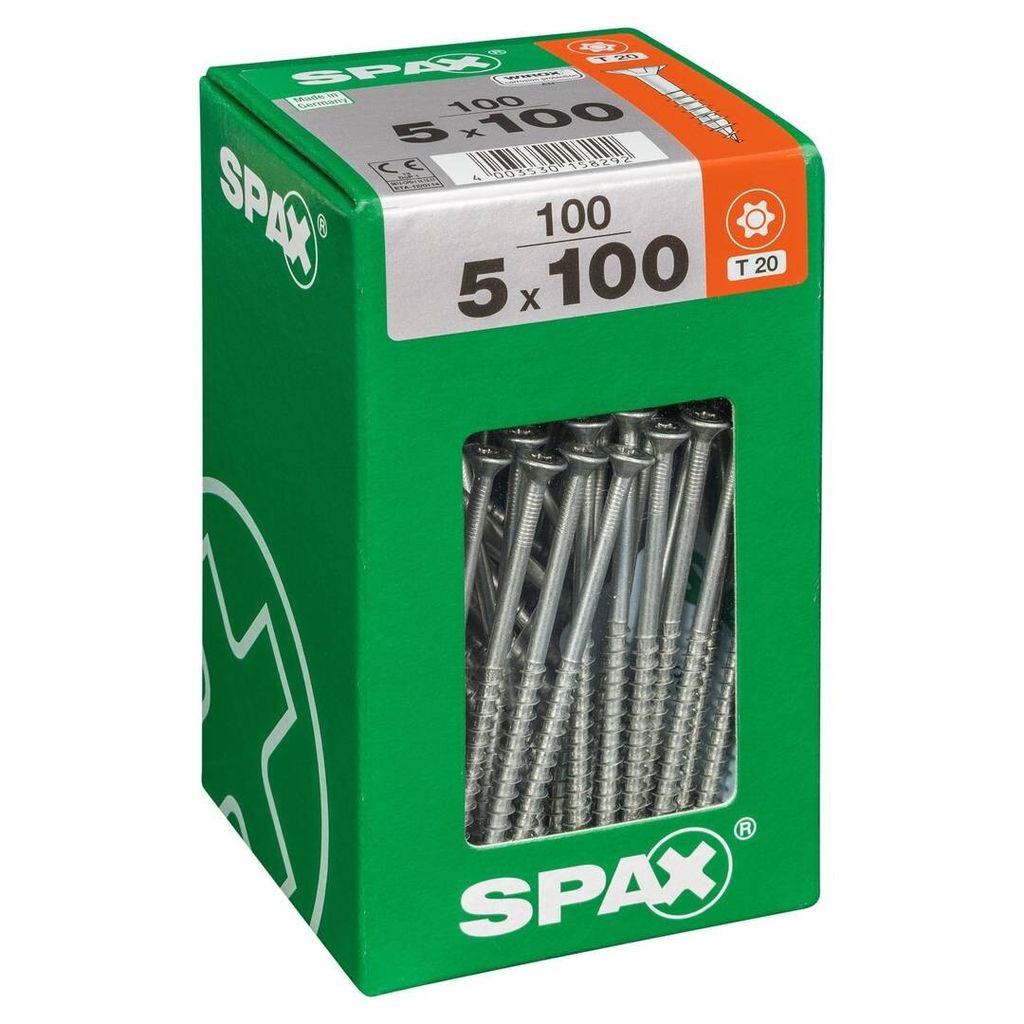 Set 100 viti SPAX Torx in acciaio a testa svasata, Diam.5 Immagine del prodotto 