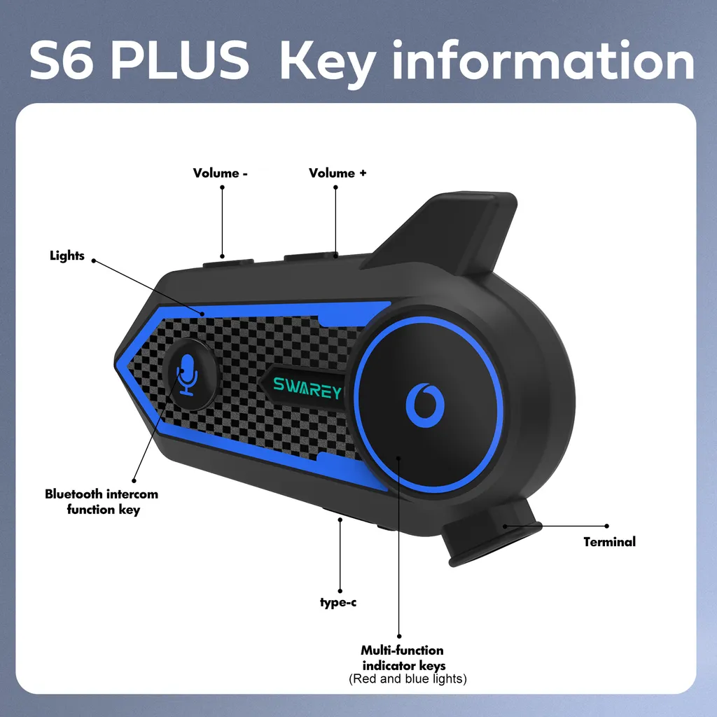 Intercom Moto pour 2 Conducteurs S6 Plus : Idéal pour vos Balades - 19