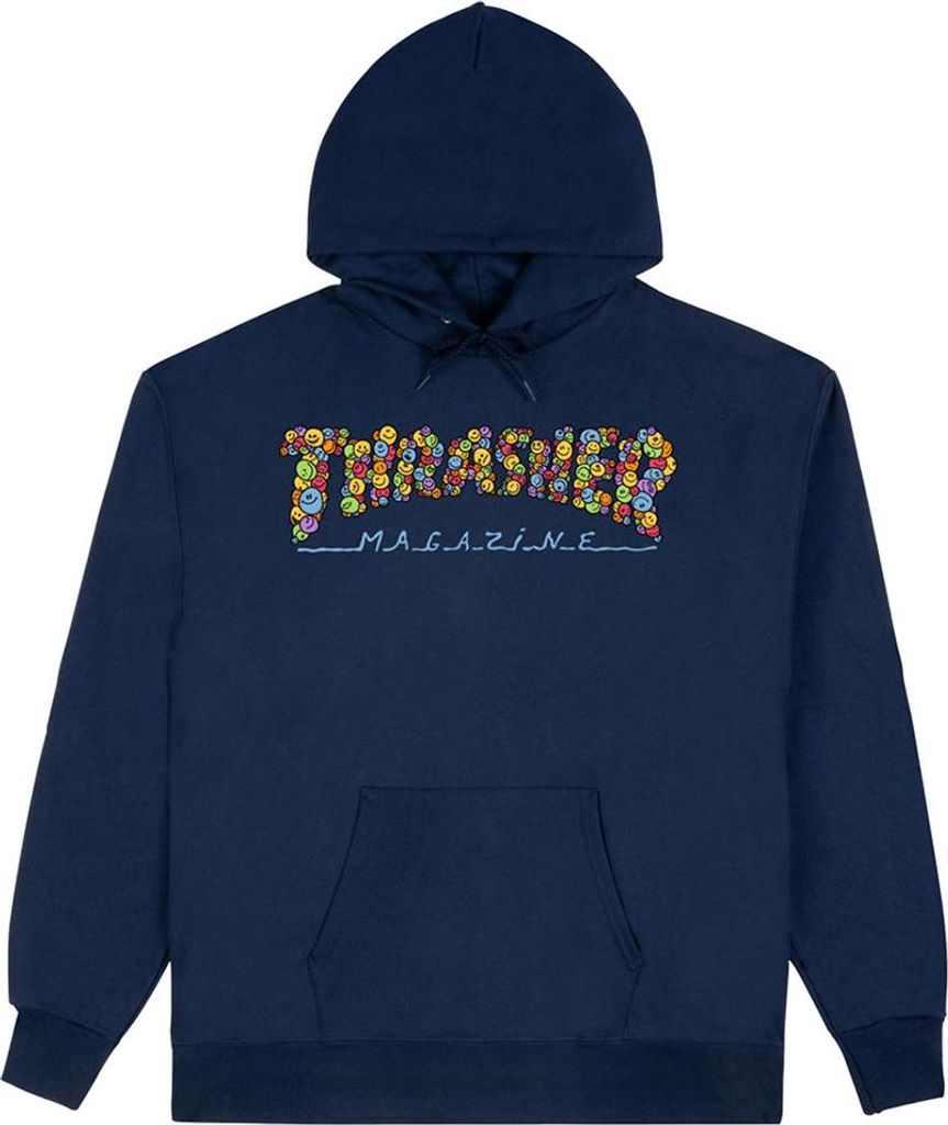 Thrasher Smile By Spanky Kapuzenpullover Blau L Herren Blau L