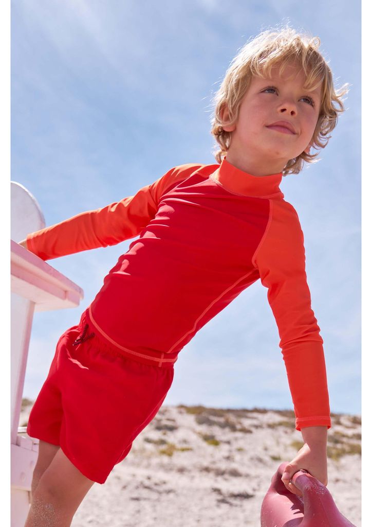 Mountain Warehouse - Hautausschlagschutz-Oberteil für Kinder MW147 (128) (Dunkelrot)