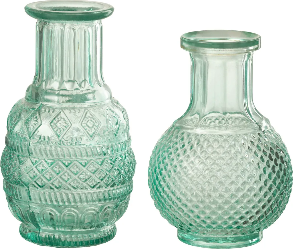 Vase en Verre Aqua J-Line Kano - Décoration de Table pour Réception