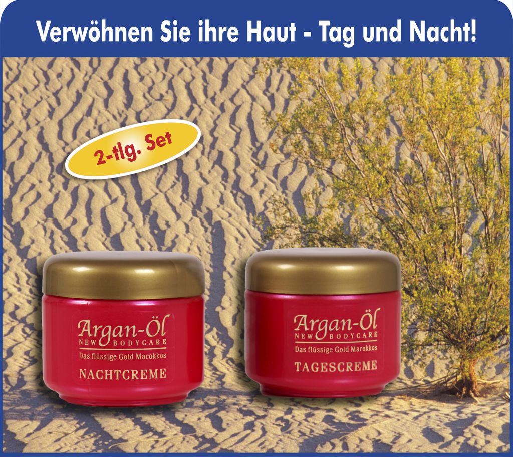 Bio-Vital Pflegeset Argan-Öl Tag- und Nachtcreme je 125 ml Produktbild 7