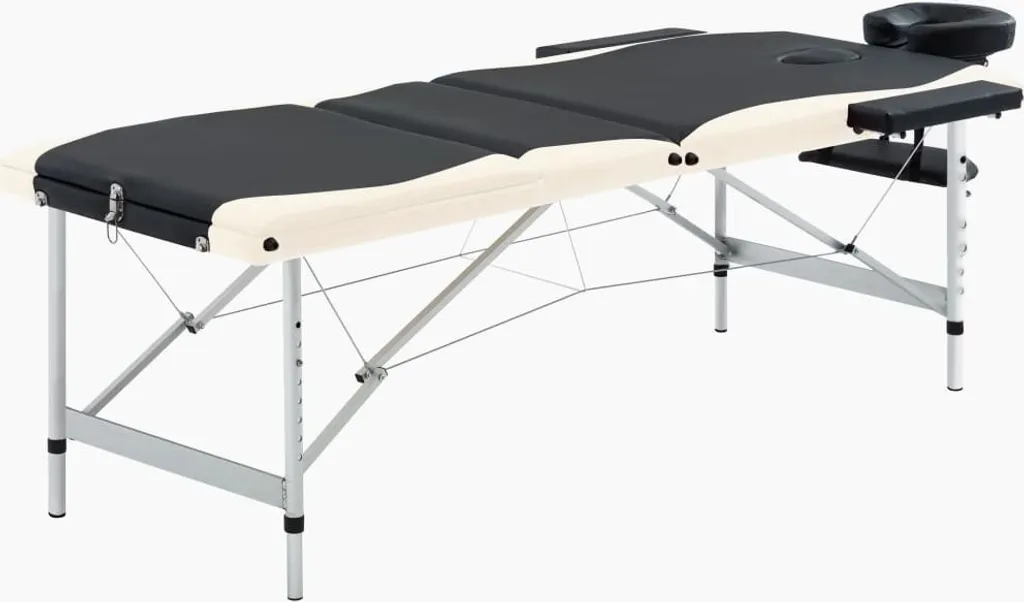 Table de massage pliable légère en aluminium pour éviter le mal de dos