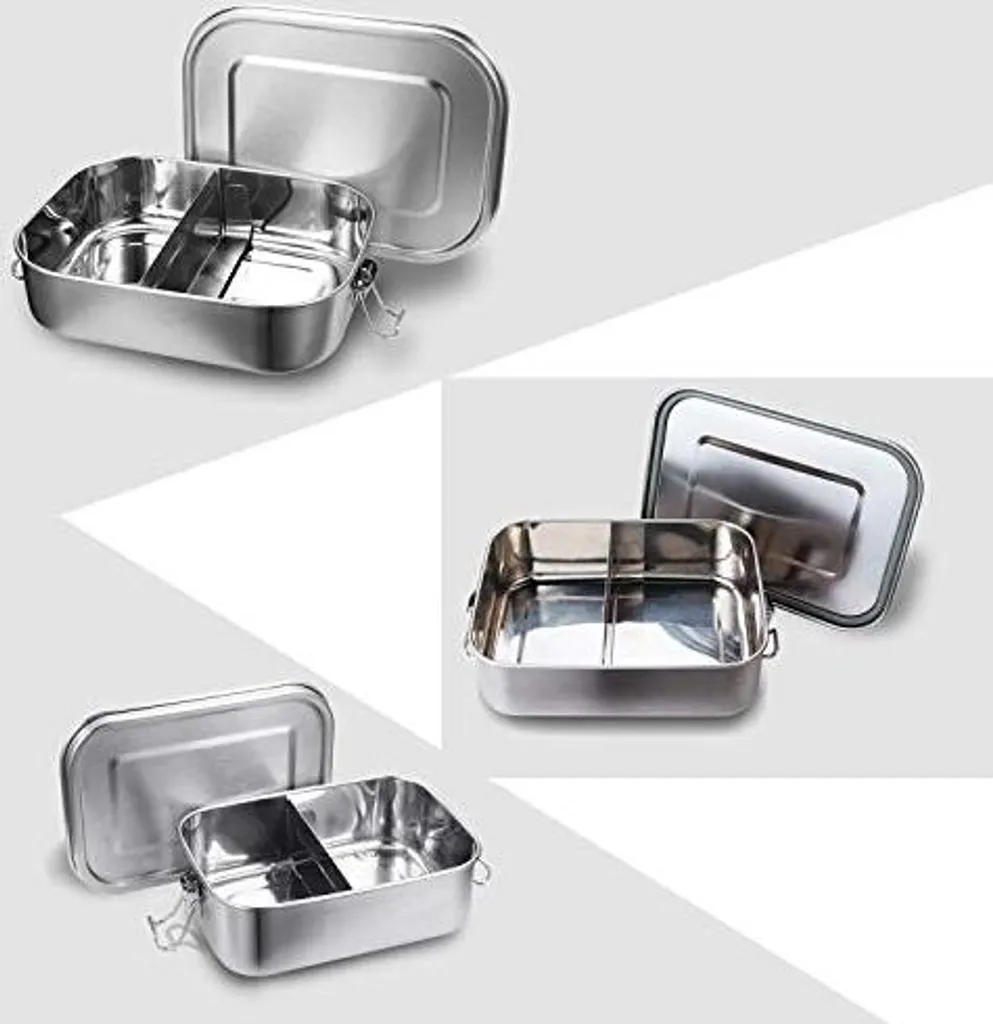 TolleTour 800ml lunch box in metallo lunch box contenitore termico lunch box in acciaio inox BPA free - 4