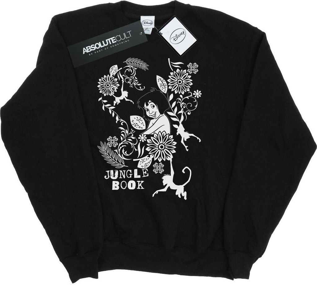 Disney - "The Jungle Book Tale" Sweatshirt für Herren BI29188 (3XL) (Schwarz)