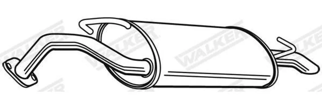 Silencieux WALKER 23156 : stopper le bruit d'échappement KIA RIO DC