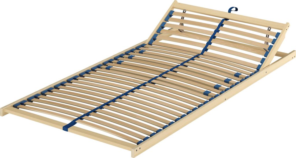 70.32-10 FV Federholzrahmen Lattenrost 100x200 cm Kopfteil verstellbar