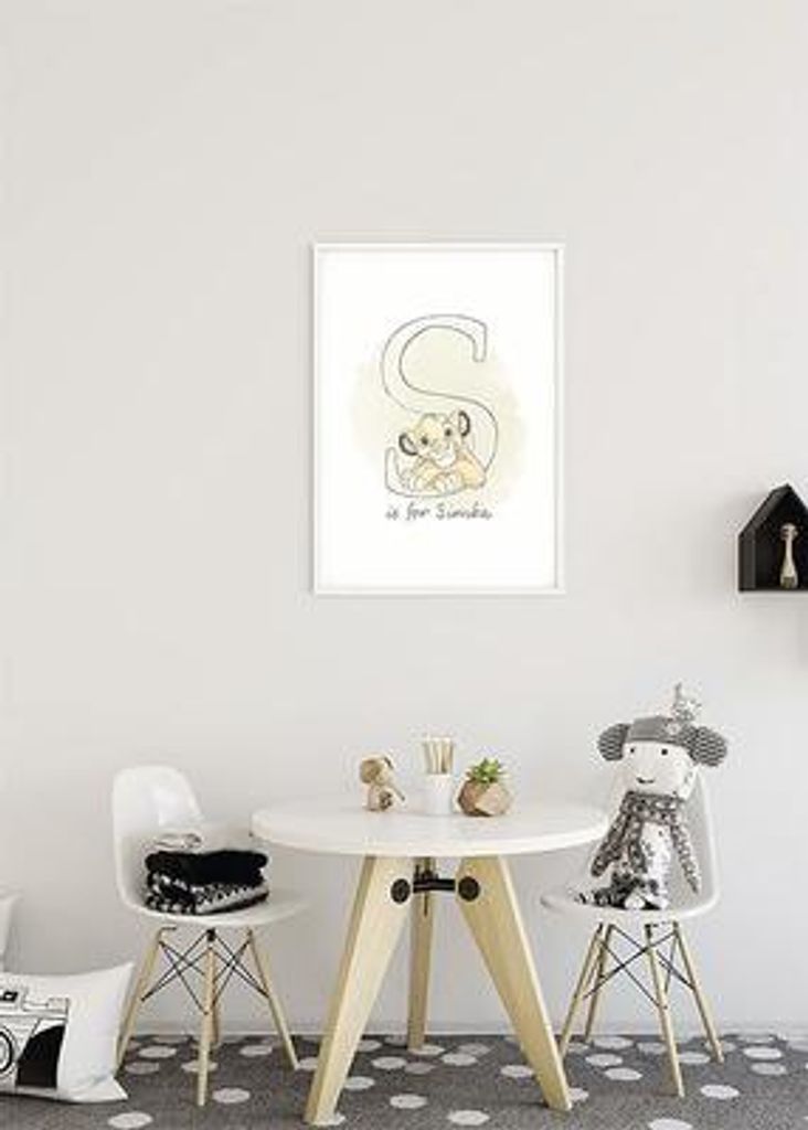 Kunstposter – S wie Simba – 30 x 40 cm