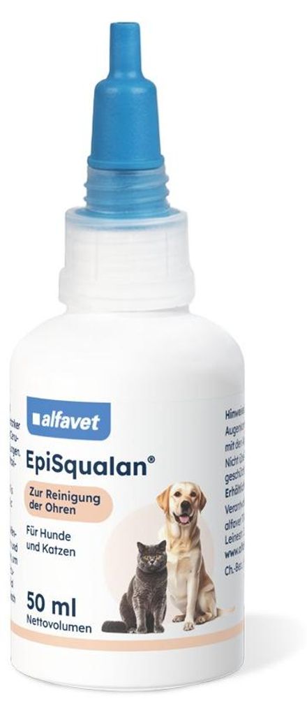 EpiSqualan 50ml Ohrreiniger für Hunde Katzen alfavet Produktbild 