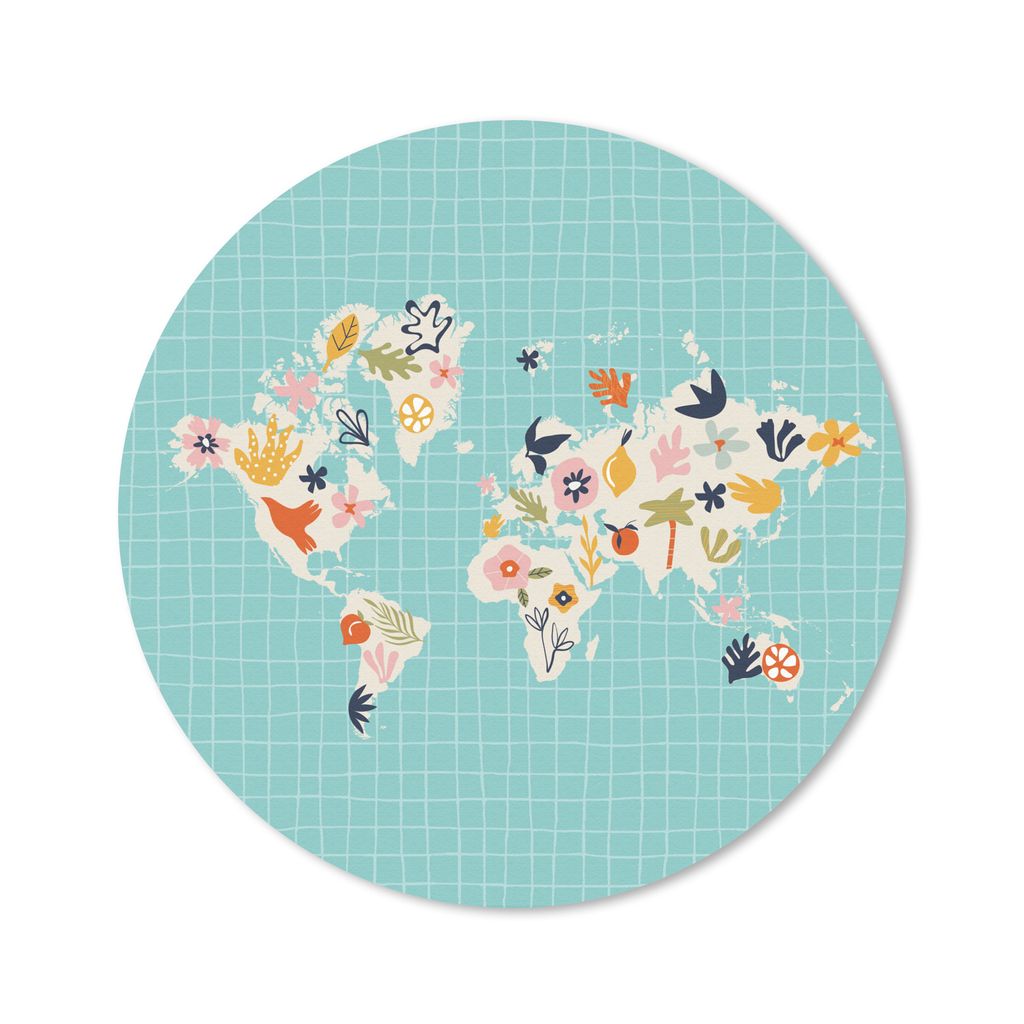 MuchoWow Mauspad Mousepad Karte - Kinder - Matisse 50x50 cm - Mousepads - Maus Mat - Pad - Mausunterlage - Vinyl