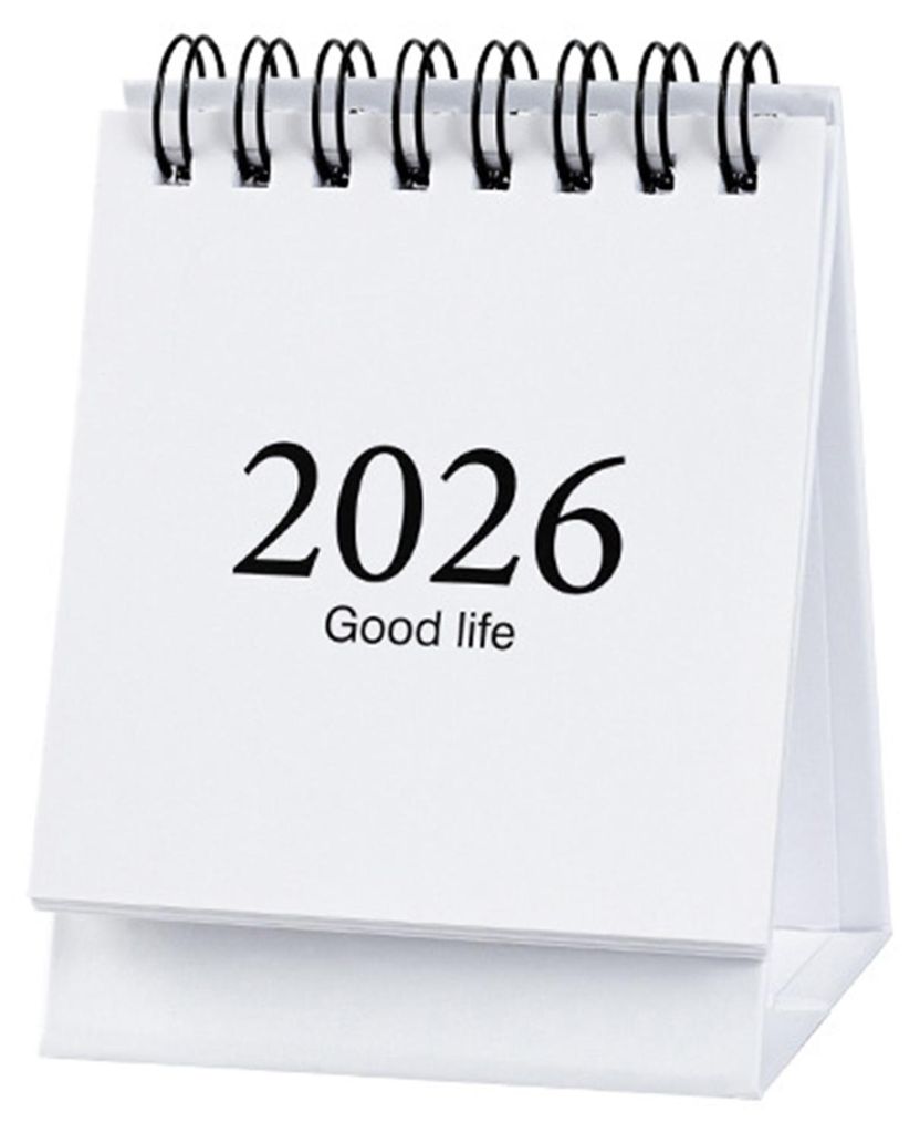 Mini-Tischkalender 2026 mit Aufklebern, Ritual Life Planner, tragbarer, aufklappbarer Tischkalender für Zuhause, Büro und Schule