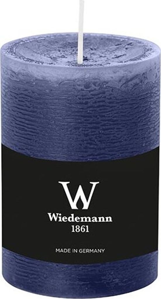 Wiedemann Marble Rustik Kerzen, Stumpenkerzen,  Dunkelblau Produktbild 