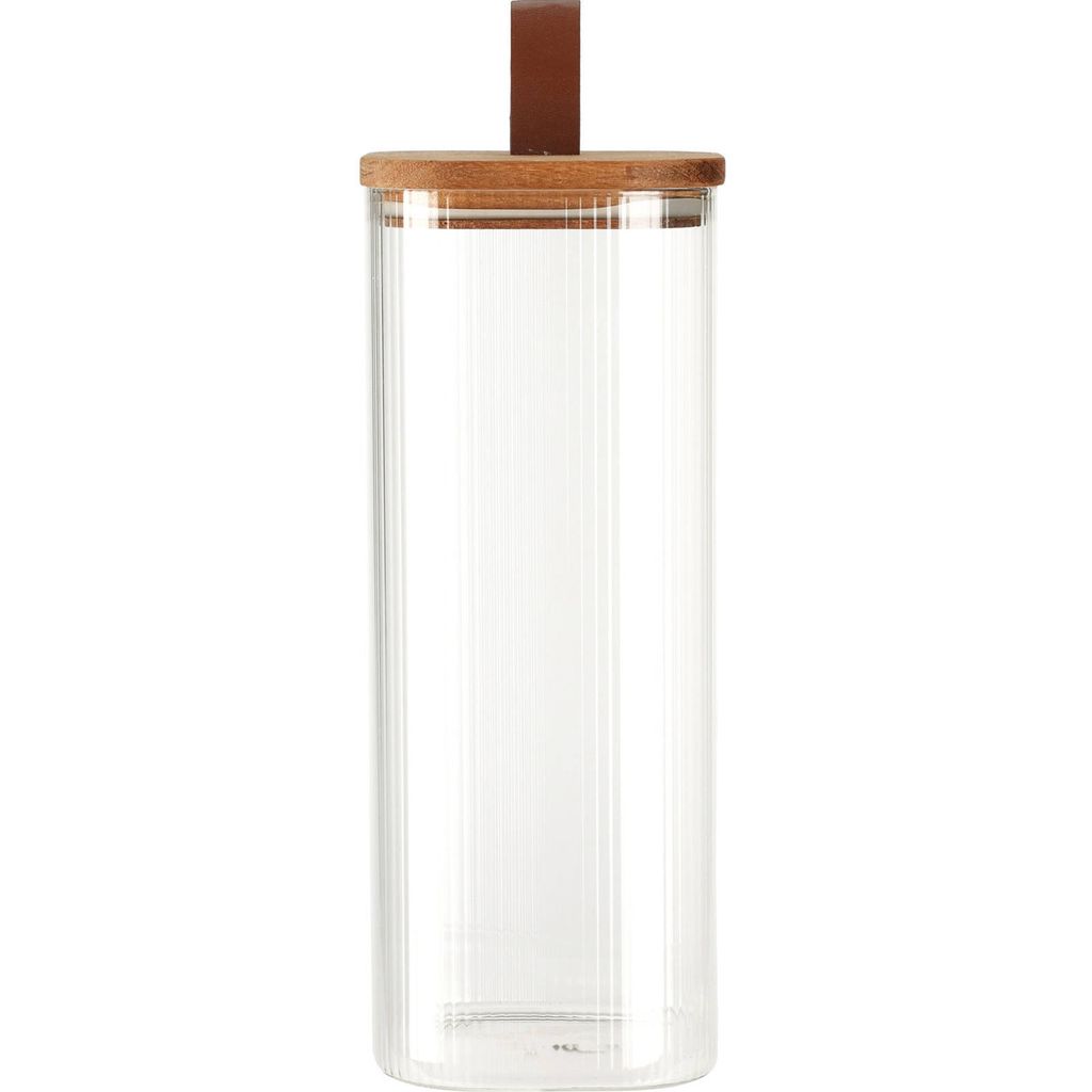 Excellent Houseware Glasbehälter mit Deckel 1900 ml braun Produktbild 