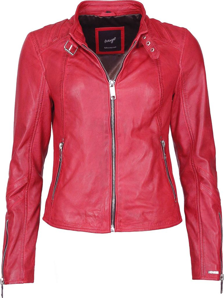 Maze Lederjacke Lindsay Damen red S