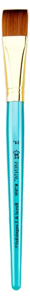 Menta Synthetik-Sable-Waschbürste, flach, 1,27 cm