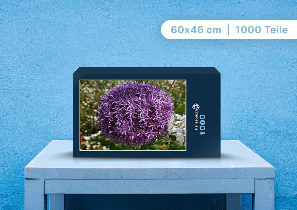 hansepuzzle 98695 - Blume Puzzle, 1000 Teile, Natur, 60,0 x 46,0cm mit hochwertiger Aufbewahrung, Kartonbox und wiederverschließbarem Beutel