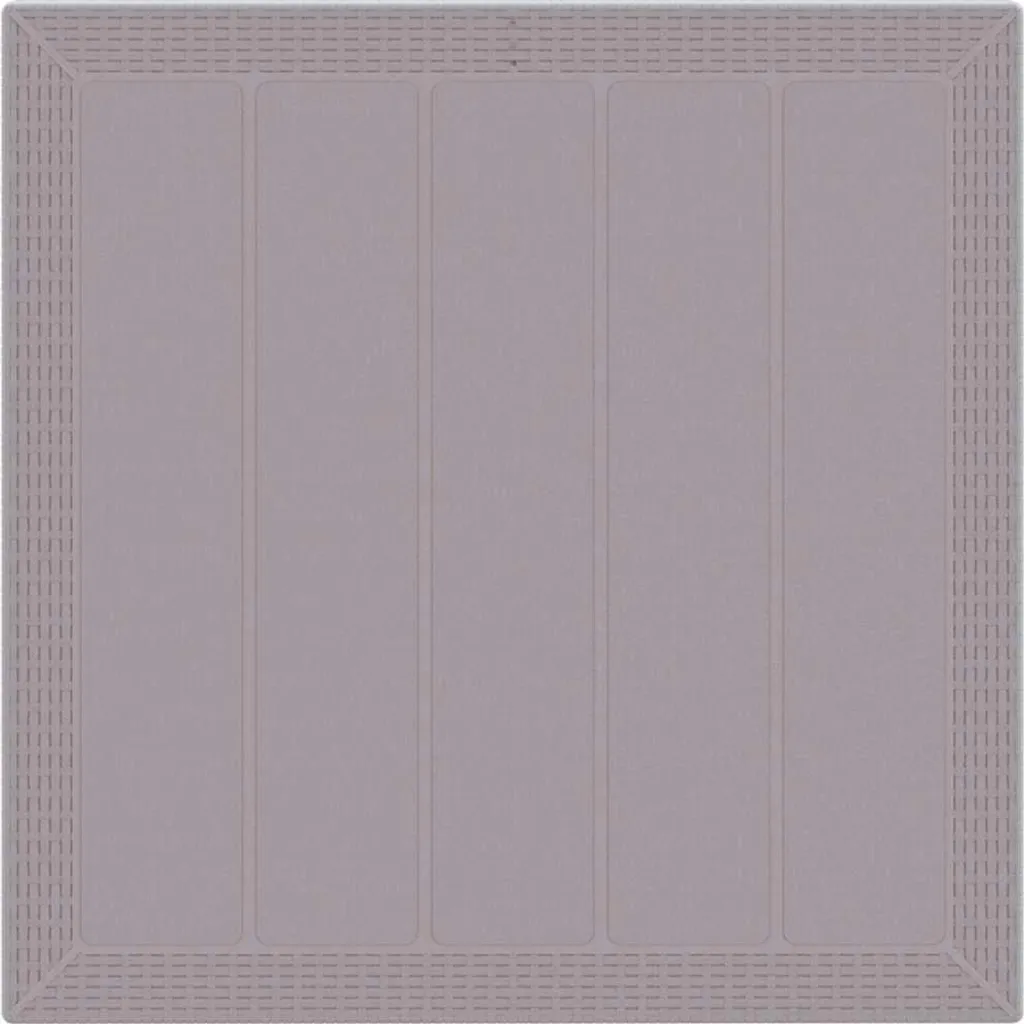 vidaXL Set da pranzo da giardino 3 pezzi Grigio chiaro Polt Rattan - 6