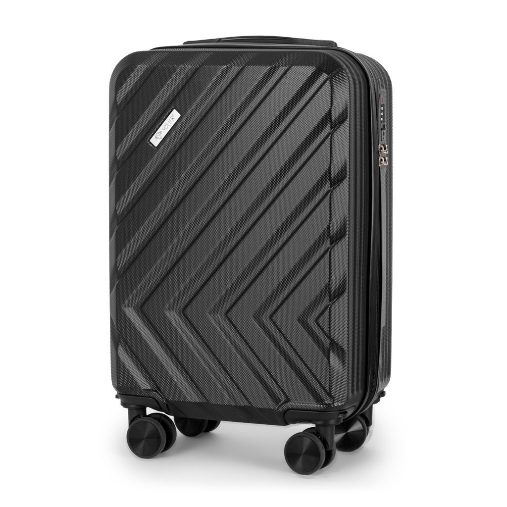 Solier Hartschale Reisekoffer Rollkoffer Kabinengepäck, Handgepäck Bordkoffer ABS S 26L