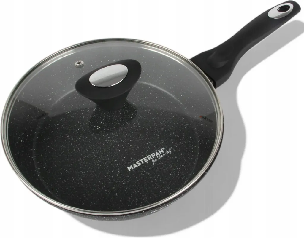 Padella Granito 24cm Design Nido d'Ape con Coperchio - Eco Friendly