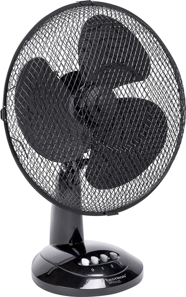 Ventilatore da tavolo nero da 27 cm e 30 w. Bestron DDF27Z Immagine del prodotto 