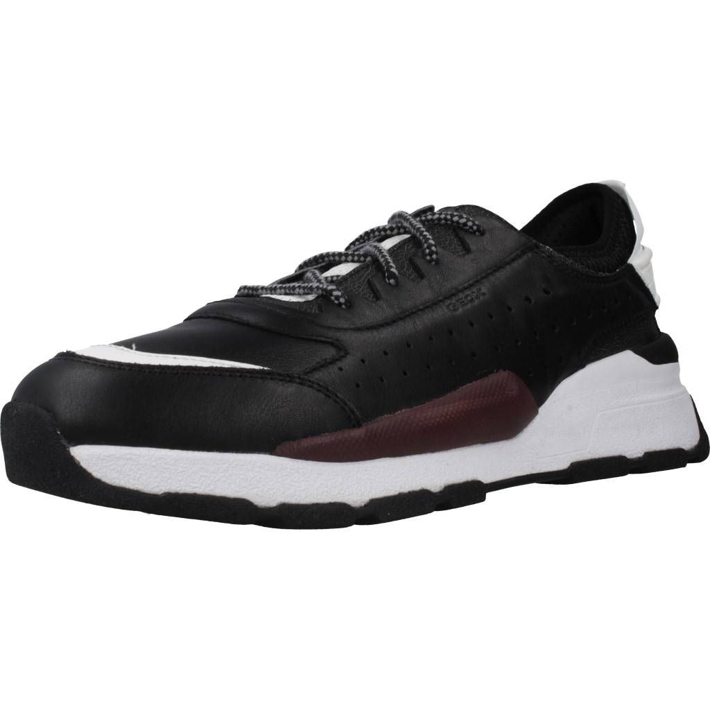 GEOX U REGALE Sneakers Herren Leder Schwarz BF962 - Größe: 41