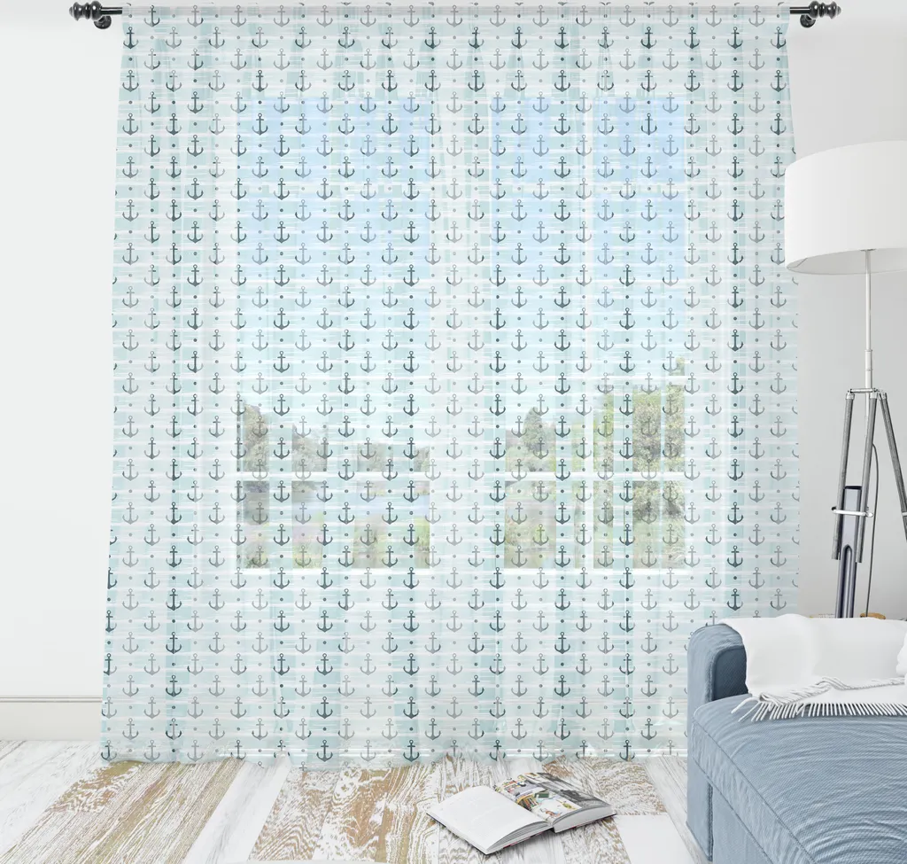 Arazzo Marittimo ABAKUHAUS 274cm - Design Moderno Azzurro Verde