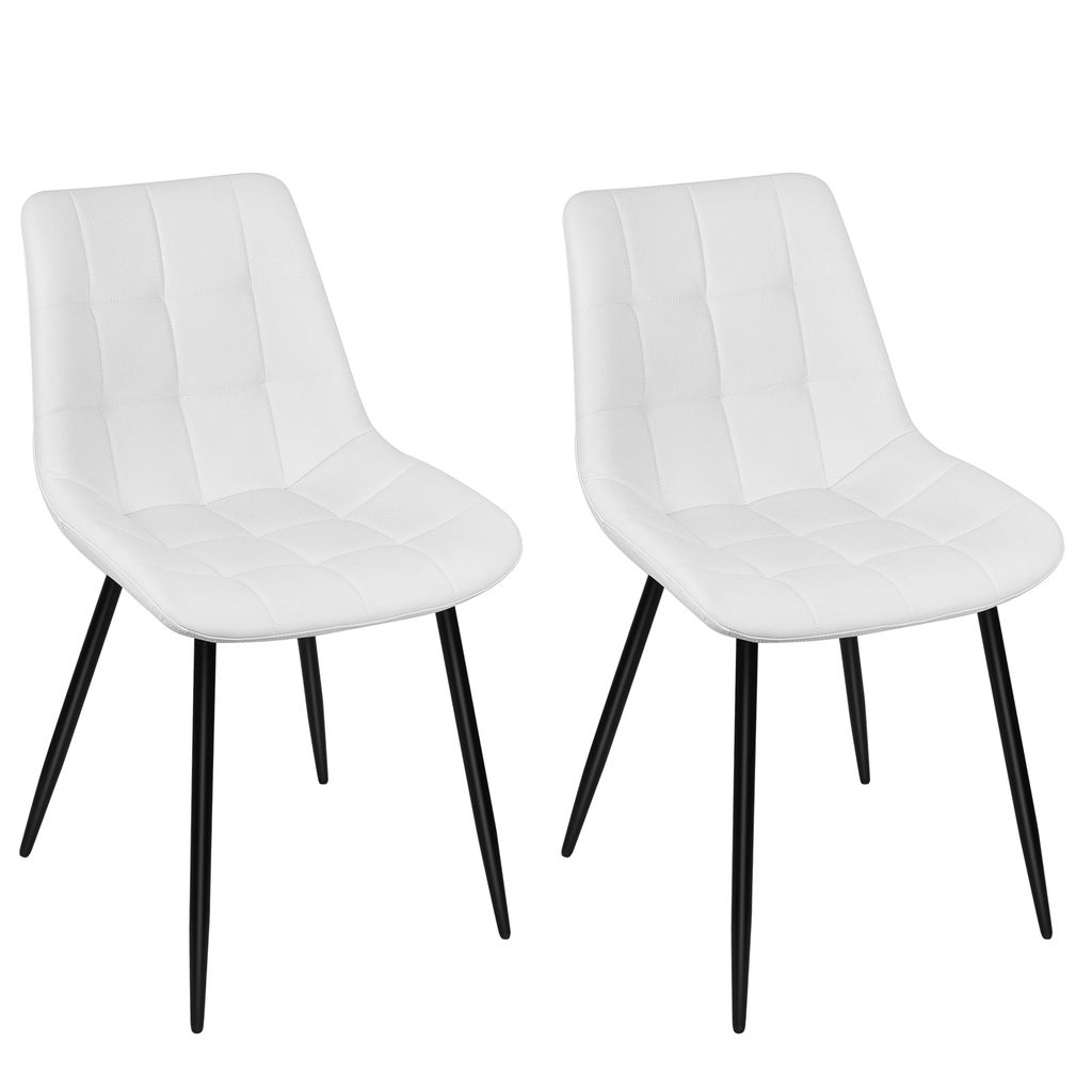 2er Set Esszimmerstühle Polsterstuhl aus Kunstleder Produktbild 